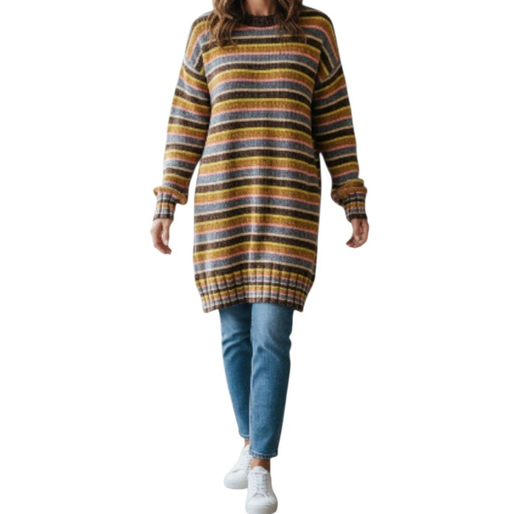 Volcom Women's Bubble Tea Dress Multicolor Long-Sleeves Size XS NWT $70